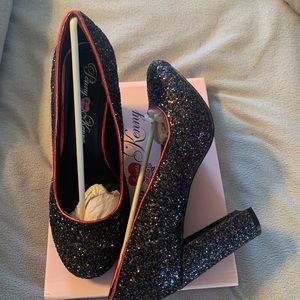 Glitter heels new in box